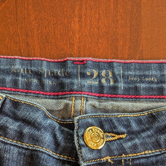 Kate Spade Play Hooky Broom Street skinny jeans, dark wash, size 28 - Picture 9 of 12